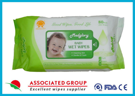 Médeglory Ingrédients naturels Hypoallergéniques serviettes humides pour bébé pour le nettoyage de la peau