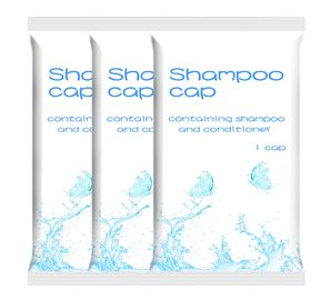 Rinse Free Shampoo Cap jetable, chapeau patient imperméable de soin personnel d'hygiène