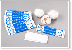 Image : Coton Spunlace utilisé en tant que serviettes humides jetables