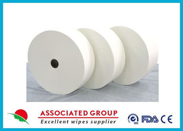 Tissu non-tissé blanc de Spunlace de taille de Customzied pour l'usage alternatif, ultra doux et épais