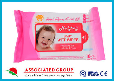 Le nettoyage humide de chiffons de bébé frais doux pèlent le matériel non-tissé de tissu de Spunlace