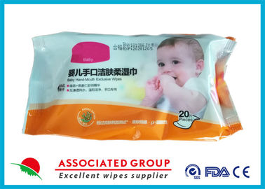 Main non-tissée de bébé de tissu de chiffons humides de bébé de ménage/tissu exclusif de bouche