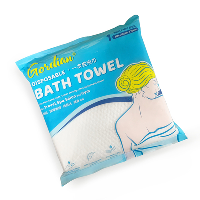 Portatif doux de Bath de serviette de serviettes jetables de gant de toilette et respirable superbes pour le coton d'hôtel de voyage