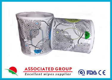 Flushable Wet Wipes Rolls For Household Toilet Use , Slight Scented Wet Wipes