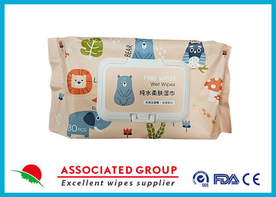 Yuanai Eau Pure Pour Bébé Tissu mouillé Nettoyage doux Hypoallergénique et sans parfum
