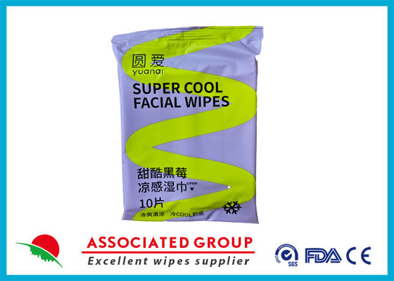 Yuanai Sweet Cool Blackberry Tissu personnel de nettoyage pour adultes Tissu sans alcool, hypoallergénique