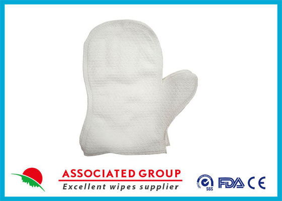 Gants de lavage humide à arc ultrasonique avec pouce / sans rinçage Gants de lavage humide serviettes de bain pour le nettoyage