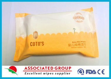 Chiffons 100% humides de bébé de coton aucun parfum aucune taille rescellable de voyage d'irritation