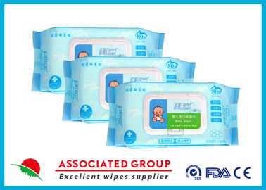 Les chiffons humides de bébé de sentiment de serviette/tissu humide essuie le service biodégradable d'OEM de 99%