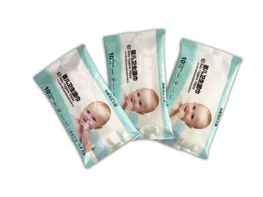 Les chiffons humides de bébé de sentiment de serviette, tissu humide essuie le service biodégradable d'OEM de 99%