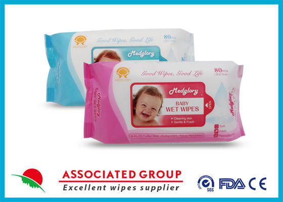 les chiffons humides de bébé de 15cm ont mouillé des tissus formulés avec 100% ingrédients de catégorie comestible